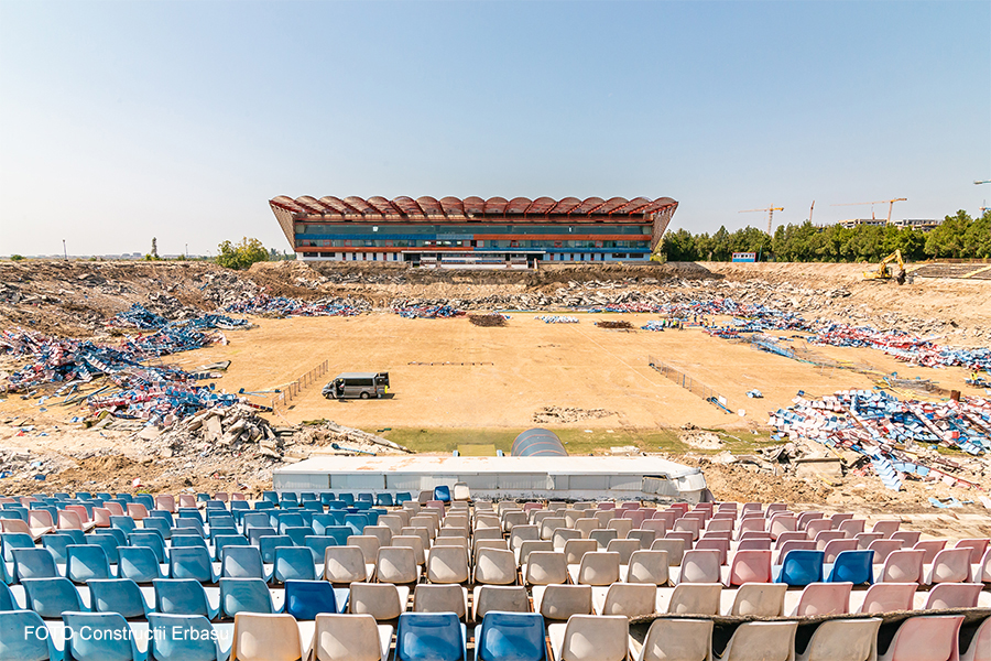 Începutul demolării vechiului Stadion Steaua