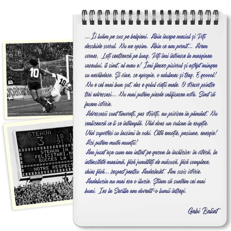 Gabi Balint la Stadionul Steaua